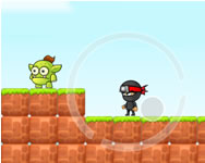 Angry ninja game kaland HTML5 jtk